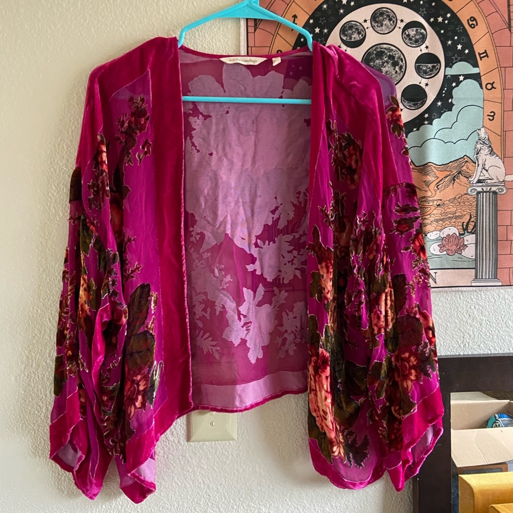 Velvet Sheer Floral Top